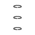 thumbnail image 4 of Baohd Fashionable And Comfortable Beaded Bracelets. Easy Matching For Any Style Beaded Cross Bracelets Stone Beads Bracelets volcanic stone 3Set, 4 of 6