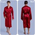 thumbnail image 2 of Fjucha Robes Cotton Bathrobes for Mens Soft Lightweight Unisex Bath Robes M-2XL, 2 of 9