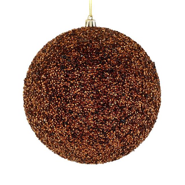 Vickerman N185776D Boule Perlée Moka de 4,75 Pouces avec Perçage 6 par Sac