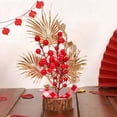 thumbnail image 4 of Chmadoxn Home Decor, Room Decor, Wall Decor Chinese Year Artificial Branches Tree Red Berries Picks Ornament Table Flower Basket Centerpiece For Spring Festival Wedding Home Decor New Year decorations, 4 of 6