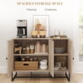 thumbnail image 4 of HOMCOM Modern Sideboard, Buffet Cabinet with Adjustable Shelves, Oak, 4 of 10