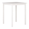 thumbnail image 3 of Table de bar d'extérieur CorLiving Miramar en bois massif, hauteur bar, plateau à lattes et trou pour parasol, blanche, 3 of 8
