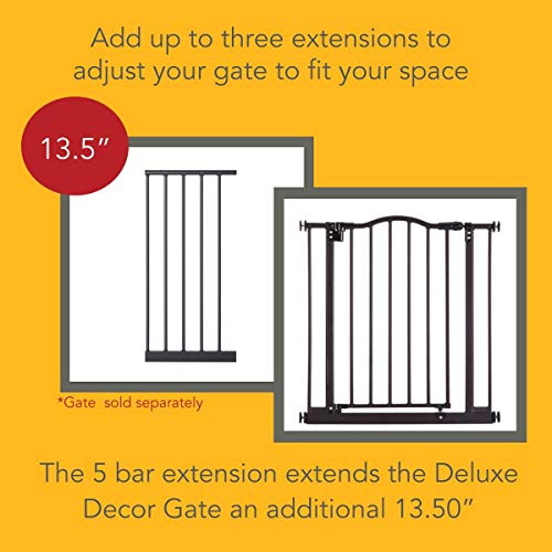 North States™ Mypet™ 13.5" Extension for Windsor Arch Petgate - Matte Bronze
