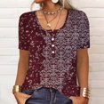 thumbnail image 2 of Birdeem Mode Femmes Été Manches Évasées Trois Quarts Dentelle Florale Blouse de Bureau pour Dame Hauts, 2 of 5
