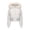 White puffer jackets and coats for women, variant on Nfurl Women's Cropped Puffer Jackets for Winter Trendy Thumb Hole Long Sleeve Puffy Quilted Jacket with Hood Warm Zip Up Winter Coats Brown S
