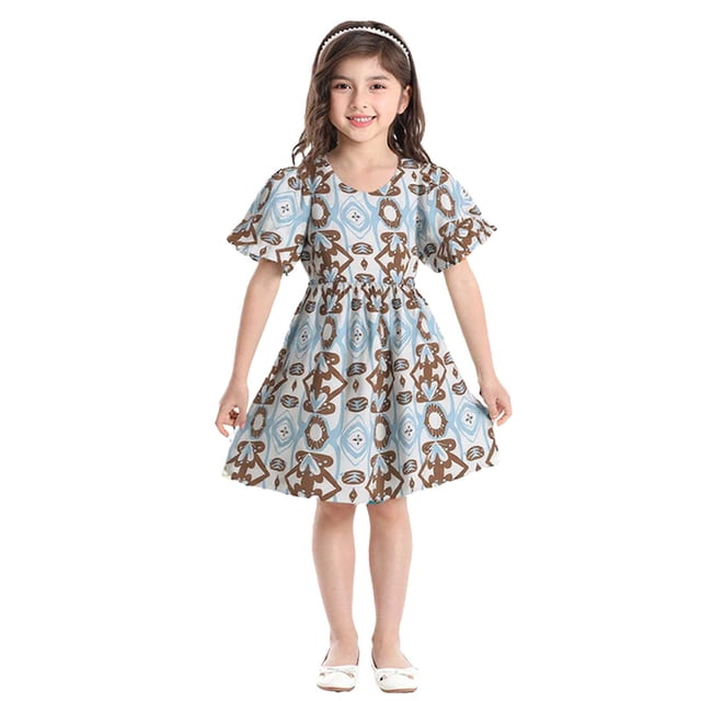 Robes pour Bébés Filles à Manches Courtes, Fête des Fêtes, Imprimé Léopard, Robe de Danse, Robe Fille, Taille 6-12 Mois