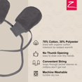 thumbnail image 3 of Zutano Unisex Baby Cozie Lined Mitten Gray One Size, 3 of 5