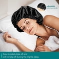 thumbnail image 4 of Double Layer Adjustable Hair Bonnet for Sleeping Women Curly Natural Hair Soft Comfortable Night Cap, 4 of 6