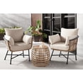 thumbnail image 1 of HOMETRENDS Sedona 3-Piece Patio Chat Set - Taupe, 1 of 9