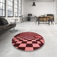 thumbnail image 4 of Ahgly Company Tapis d'Intérieur Rectangulaires Transitionnels Rouges Lavables à la Machine, 2 Pieds x 5 Pieds, 4 of 7