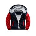 thumbnail image 1 of Winter Jacket for Men with Hood  Contrast Color  Long Sleeve Zip Sweatshirt, 1 of 2