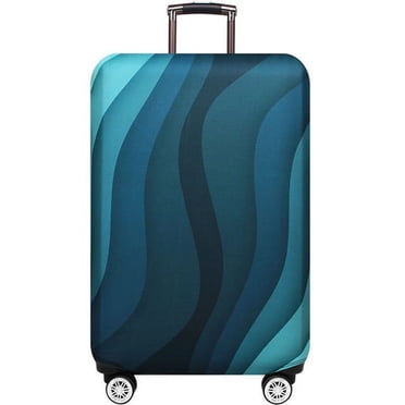 Housse de Protection pour Bagage Motif Carte du Monde, Housse de Valise de Voyage Élastique, Étuis Anti-Poussière pour 18 à 32 Pouces, Accessoires de Voyage 16 L