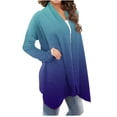 thumbnail image 3 of Pntutb Manteaux Grande Taille pour Femmes Mode Été Hiver Imprimé Manches Longues Cardigan, 3 of 5