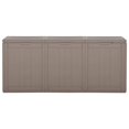 thumbnail image 2 of vidaXL Garden Storage Box 270L Brown PP Wood Look, 2 of 5