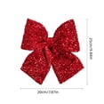thumbnail image 3 of Wooowa Christmas Small-Size Sequin Bows, Sparkling Festive Decor for Gift Boxes & Xmas Tree, 3 of 8