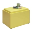thumbnail image 4 of Convenience Concepts R8-160 Designs4Comfort Pouf d'Appoint pour Rangement, Jaune, 4 of 5