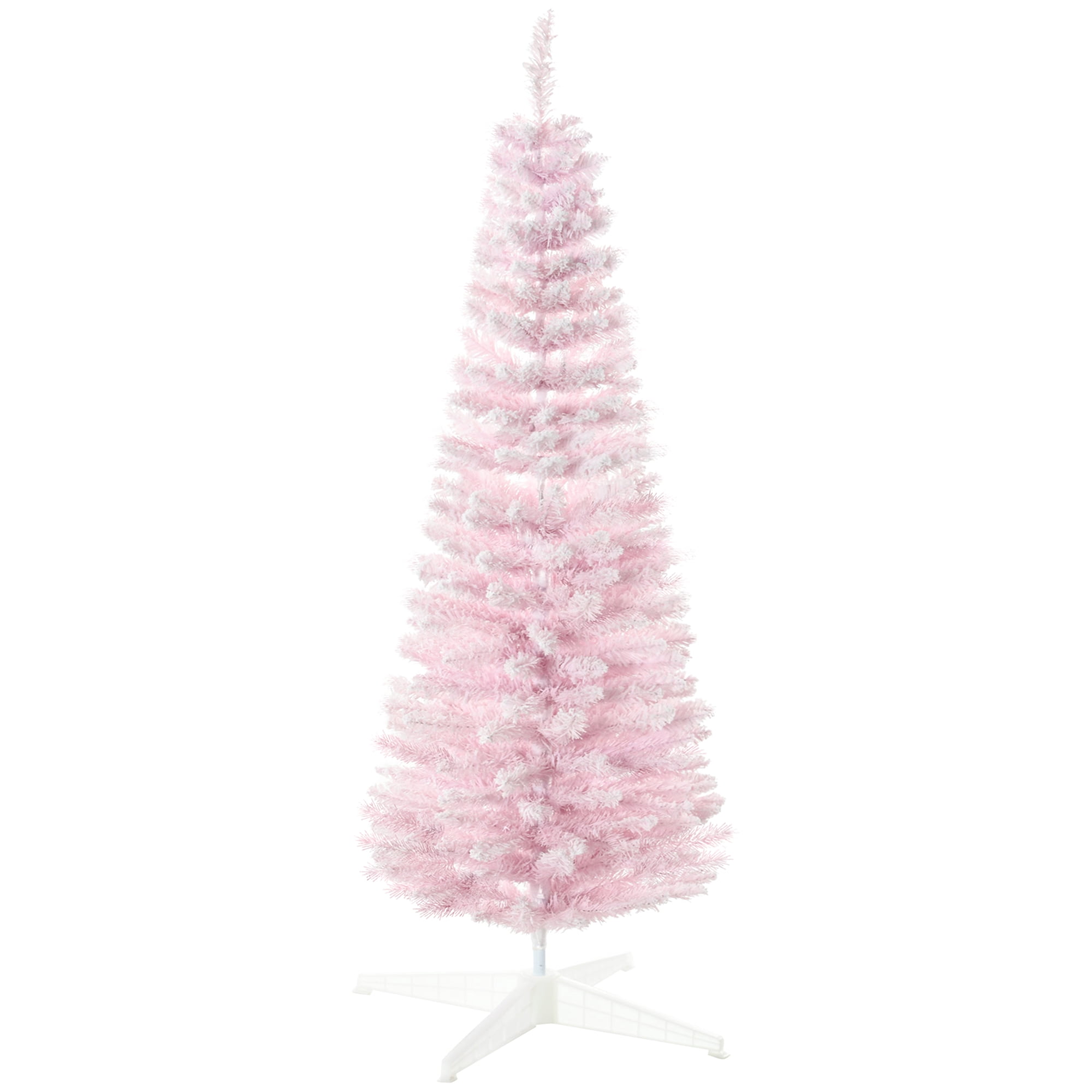 HOMCOM Crayon Arbre de Noël Artificiel avec Branches Enneigées