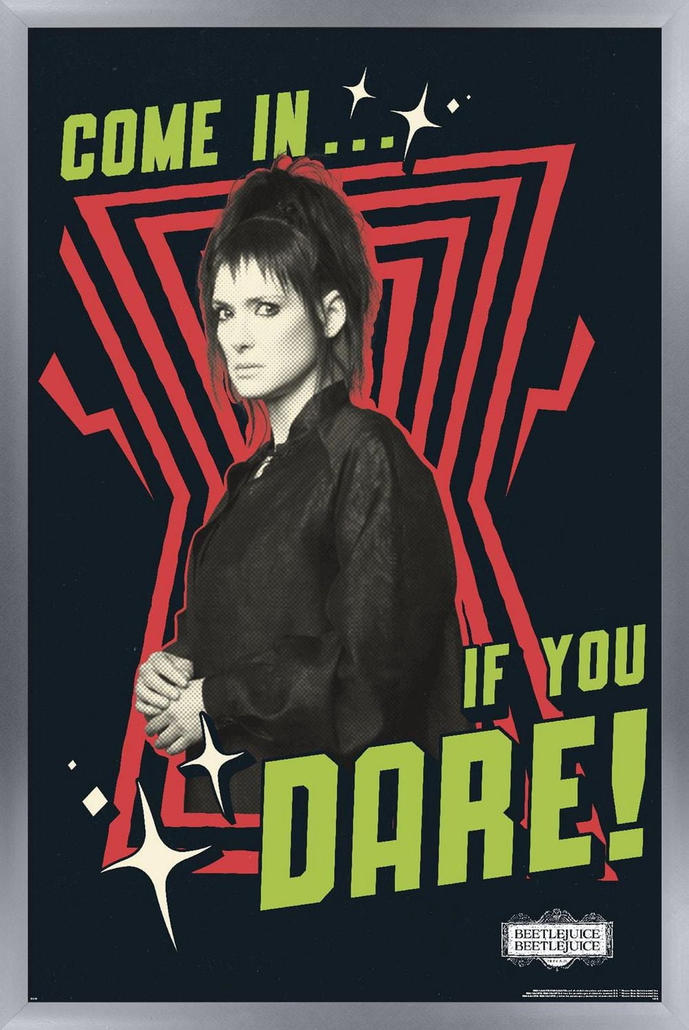 Beetlejuice Beetlejuice - Come In If You Dare Wall Poster, 14.725" x 22.375" Framed