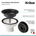 thumbnail image 4 of Kraus PST1-BL Kitchen Sink Basket Strainer, Black, 4 of 4