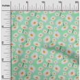 thumbnail image 2 of oneOone Polyester Spandex Sea Green Fabric Floral Sewing Material Print Fabric By The Yard 56 Inch Wide, 2 of 4