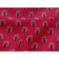 thumbnail image 4 of oneOone Viscose Jersey Fabric Floral & Flying Swan Block Print Fabric By Yard 60 Inch Wide, 4 of 5