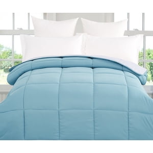 Revisable Down Alternative Comforter (Water Green / Misty, Twin) - All Season Comforter - by Natural Comfort