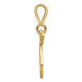 thumbnail image 2 of Diamond2Deal 14K Pendentif Initiale Lettre T en Or Jaune Script Filigrane pour Femmes, 2 of 6