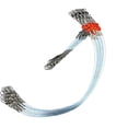 thumbnail image 2 of LEFU pour Chefs de File avec Émerillons à Pression, Gréement en Fil Monofilament de Nylon Robuste de 26,77 Po pour la Pêche au Surf en Eau Salée, Chef de File Principal de Test de 90 Lb, Poignée de Puissance de 55 Lb, Lot de 6, 2 of 10