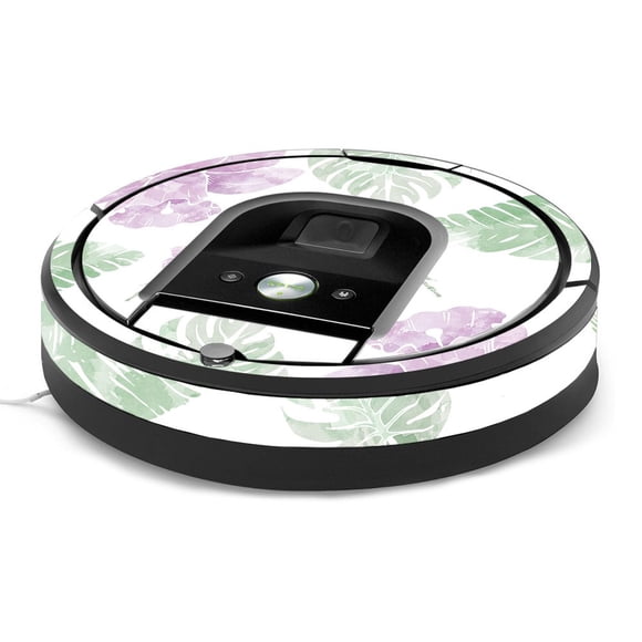 MightySkins Skin Compatible with iRobot Roomba 960 Robot Vacuum - Water Color Flowers | Protective, Durable, and Unique Vinyl Decal wrap Cover | Easy to Apply, Remove | Made in The USA
