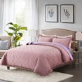 thumbnail image 1 of JML Velvet Quilt Set King Size 3 Pieces, Soft Velvet Diamond Pattern Bedspread Coverlet Quilted Bedding Set, with 2 Pillow Shams,Pink, 1 of 7