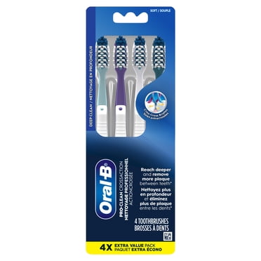 Brosse à dents Oral-B Pro-Santé Tout-en-un, 4 unités