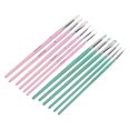 thumbnail image 1 of Nylon Paint Brush, Watercolor Brushes Nylon Wool Material Different Colors Washable Cleanable Durable Wearable Light Weight 12pcs  For Art Coloring For Gift Pink + Blue Green,Blue, 1 of 8