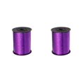 thumbnail image 4 of Youkk Plastic Ribbon Sparkling And multifunctional For Wedding And Party Decorations Sturdy Golden Curled Ribbon Purple ribbon 2Set, 4 of 6