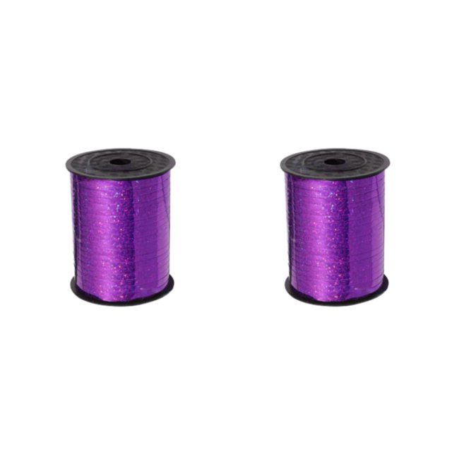 ZheElen Wedding Party Decoration Environmentally Friendly Plastic multifunctional And Strongly Decorative Purple ribbon 2Set