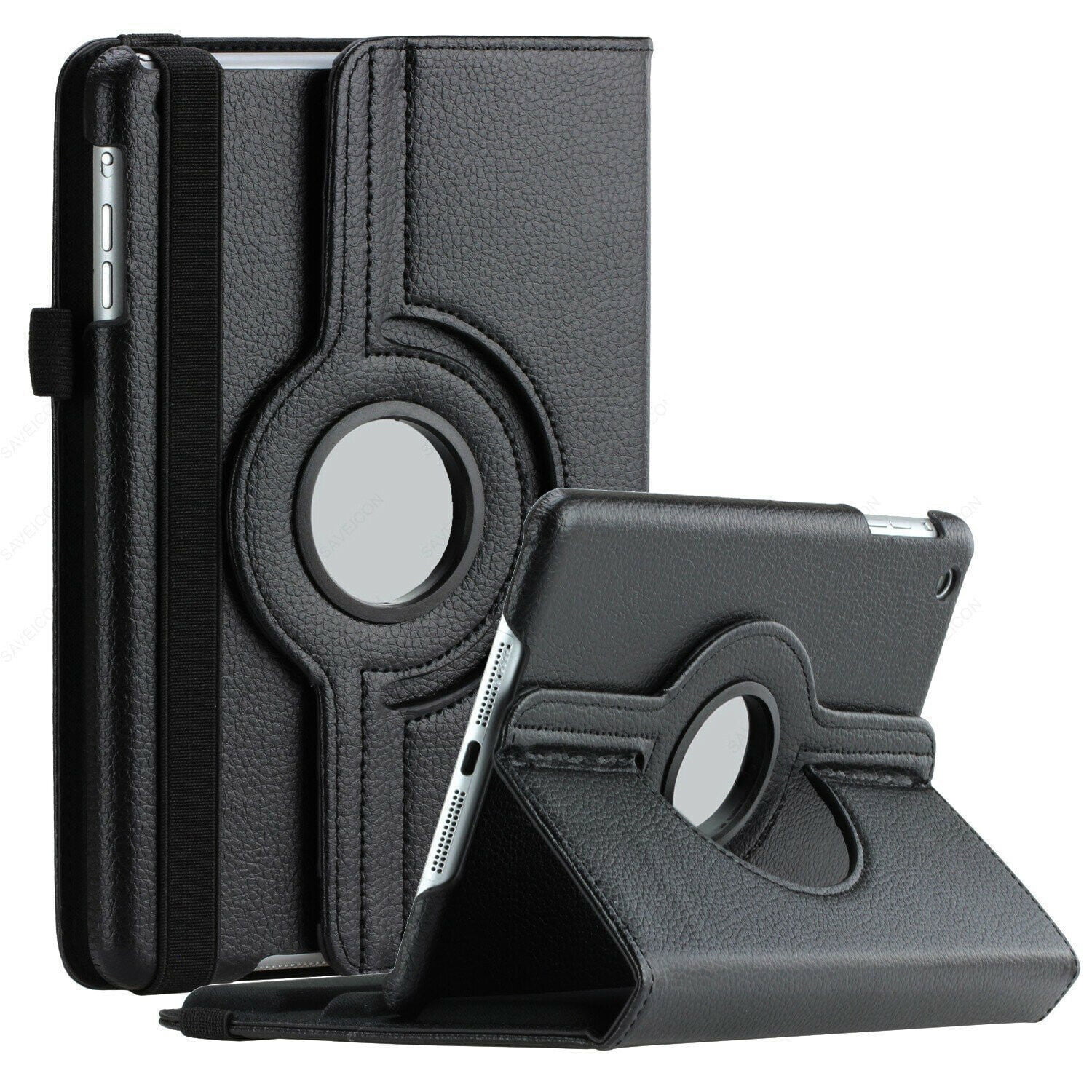 Supershield Case Samsung Galaxy Tab S9 Plus Case 360 Rotating Smart Leather Stand Cover - Black