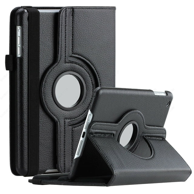 Supershield Case Samsung Galaxy Tab S9 Ultra Case 360 Rotating Smart Leather Stand Cover - Black