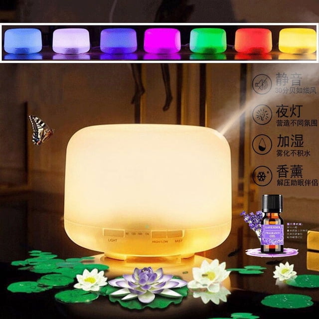 Dvkptbk 500ML Aroma Oil Diffuser Humidifier for Home