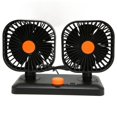 thumbnail image 3 of Car Fan, 360 Degree Rotatable Strong Wind Low Power Consumption Portable Quiet Dual Head Car Cooling Fan With Sticker For Truck For Van SUV, 3 of 8