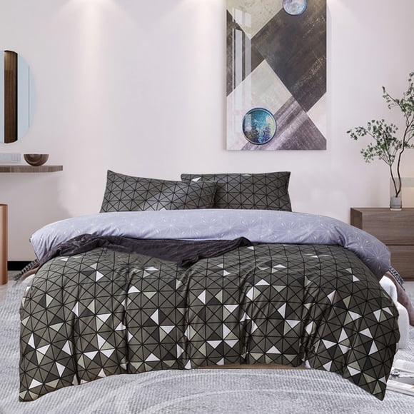 Dvkptbk Duvet Cover Single Size,Duvet Cover Set with Buttons Closure, Ultra Soft Washed Microfiber Bedding Comforter Cover with A Pillowcases for All Season Duvet Cover and Pillowcase Home Decor