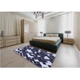 thumbnail image 4 of Ahgly Company Tapis Rectangulaire d'Intérieur à Motifs Bleu Nuit, 4 Pieds x 6 Pieds, 4 of 6