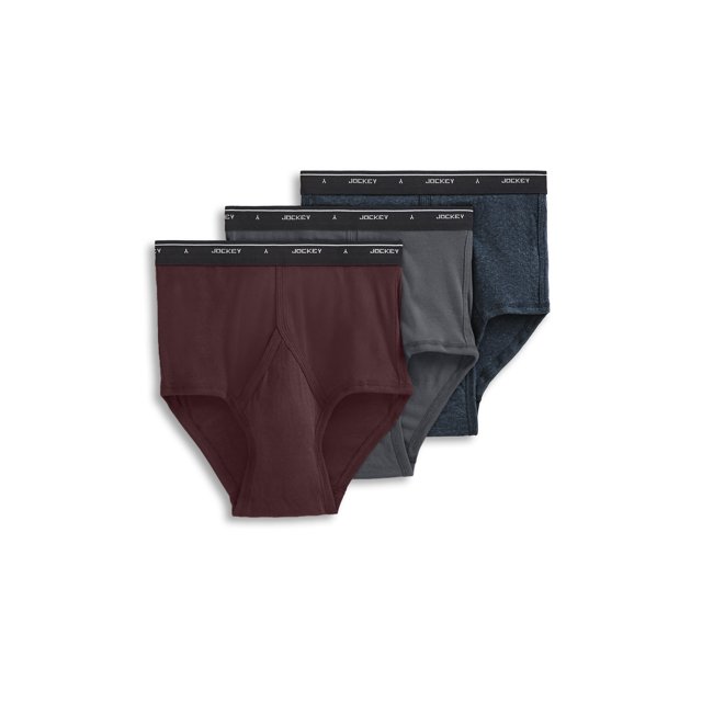 Jockey Slip Classique Taille Haute pour Homme en Coton 100 % - Lot de 3