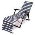 thumbnail image 1 of Meitianfacai Housse de Chaise à Rayures Serviette de Plage Imprimée Serviette de Chaise en Polyester et Coton, 1 of 3