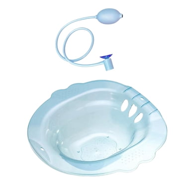 Toilet Seat Sitz Bath Reusable Comfortable Sitting Bath Women Men Steam Seat Blue