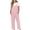 Rose, variante sur hoksml Salopette à Bavette pour Femme Décontractée Ample en Coton et Lin Combinaison Ample avec Poches Combinaison une Pièce Combinaison Mode Pantalon de Voyage Vacances Vêtements 2025 en Liquidation