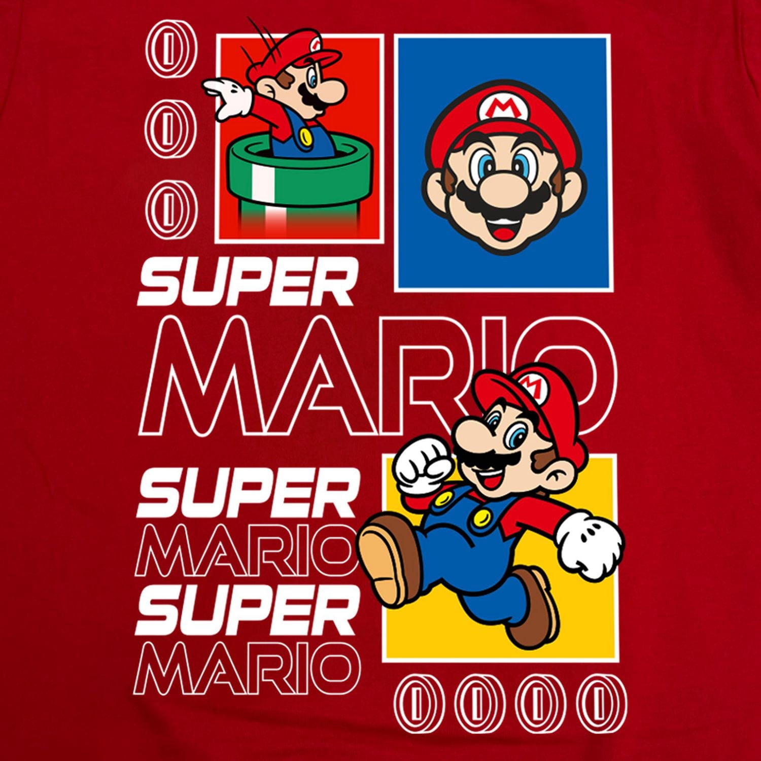 Super Mario Boys T-Shirt Manche Courte Future Mario