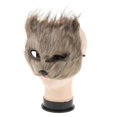 thumbnail image 4 of Halloween Fluffy   Halloween  Props Animal Half Face  For Men And Women, 4 of 5