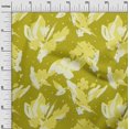 thumbnail image 2 of oneOone Georgette Viscose Lime Green Fabric Florals Sewing Material Print Fabric By The Yard 42 Inch Wide-RV6, 2 of 4