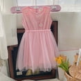 thumbnail image 2 of LUOGENLI Robe Fillette Tout-Petits Sans Manches Broderie Robe en Maille Danse Fête Princesse Robes Vêtements Longue Robe pour Filles Noir 18-24 Mois, 2 of 5