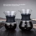 thumbnail image 3 of Thinsony Coffee Pot Percolator Breakfast Accessories Silicone Coffee Supplies Glass Handle Design Borocilicate Filtering Kettle 400ml, 3 of 6