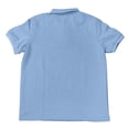thumbnail image 4 of HVOBTTY Mens Summer Soft Versatile Pullover Casual Fashion Comfortable Solid Color Collared Short Sleeve Loose Breathable Daily Base Layer Shirts Light Blue, M, 4 of 4